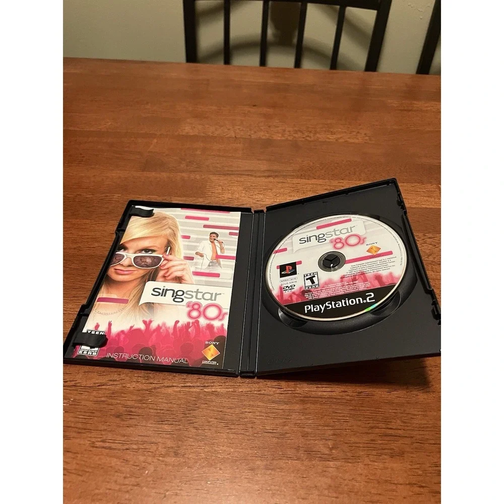 SingStar 80s Sony PlayStation 2 PS2‎ Game CIB Complete with Manual SCUS-97616